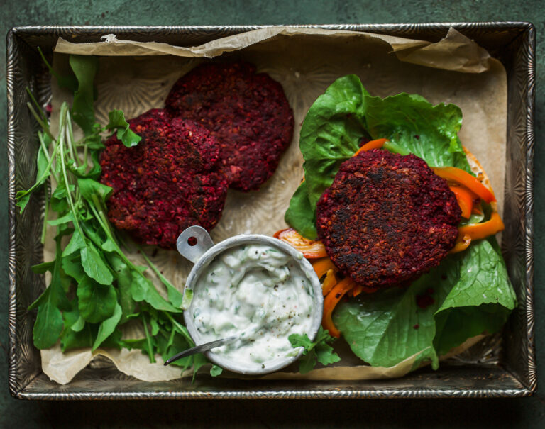 Vegan BBQ recipe ideas - beetroot burgers