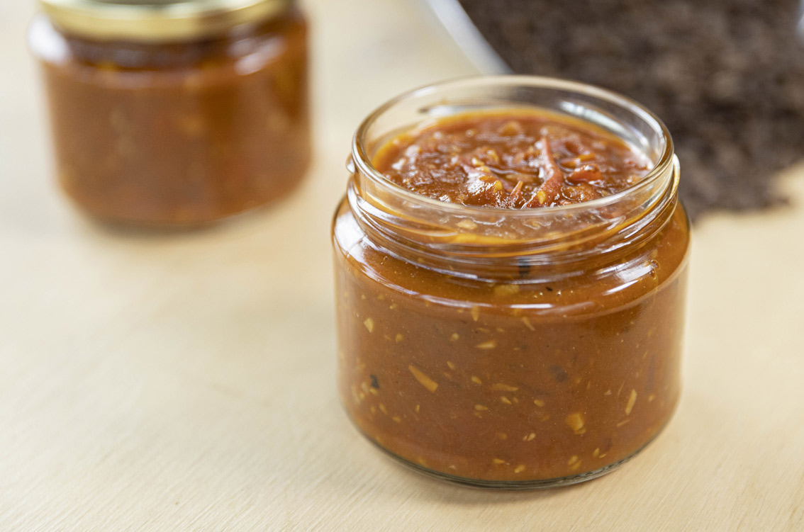 smokey bbq sauce in a jar