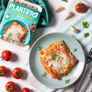 plantry lasagne on plate