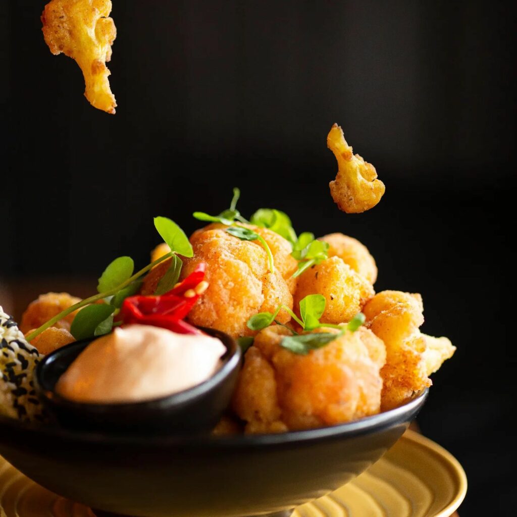 Vegan restaurants in Brisbane: delicious crispy cauliflower from You Came Again.